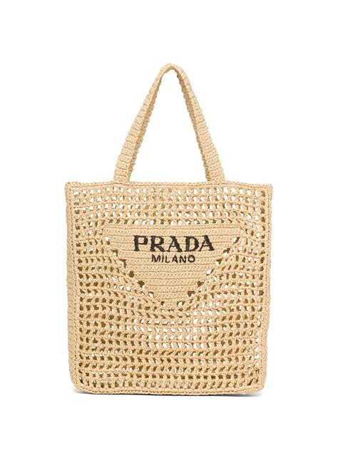 prada woven handbag